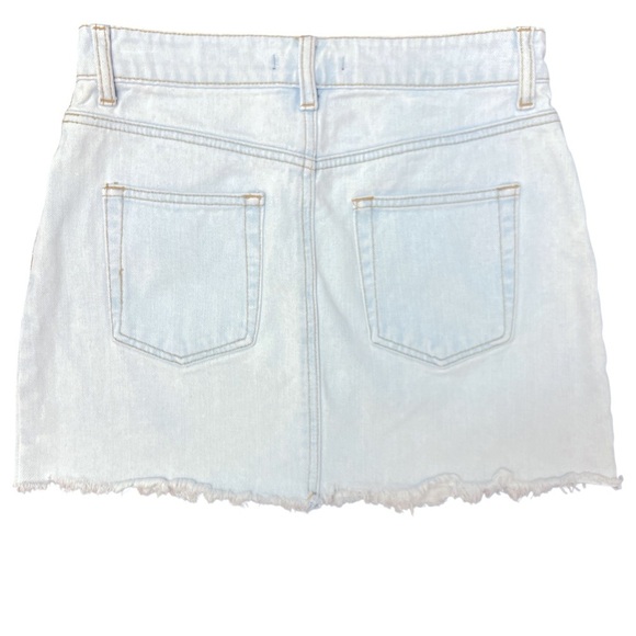 Forever 21 Mini Jean Skirt Distressed, medium - Picture 2 of 5